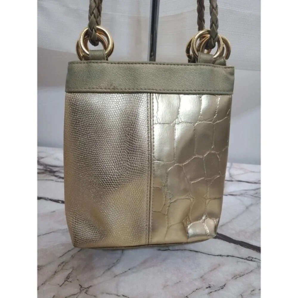TIANNI Vintage Gold Animal Print‎ Crossbody Bag